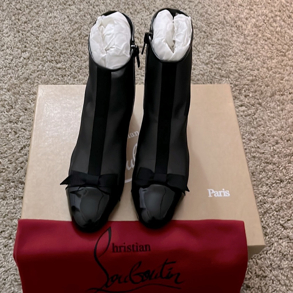 Christian Louboutin Mesh Boots 37.5